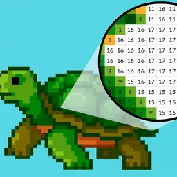Coloring by Numbers: Pixel House