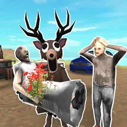 Granny and Deer Cannibal: Scary Romance