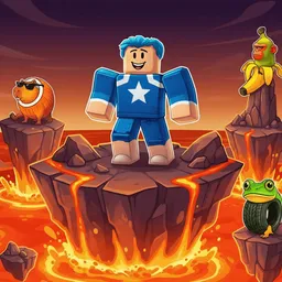 Obby: Brainrot escape from Lava